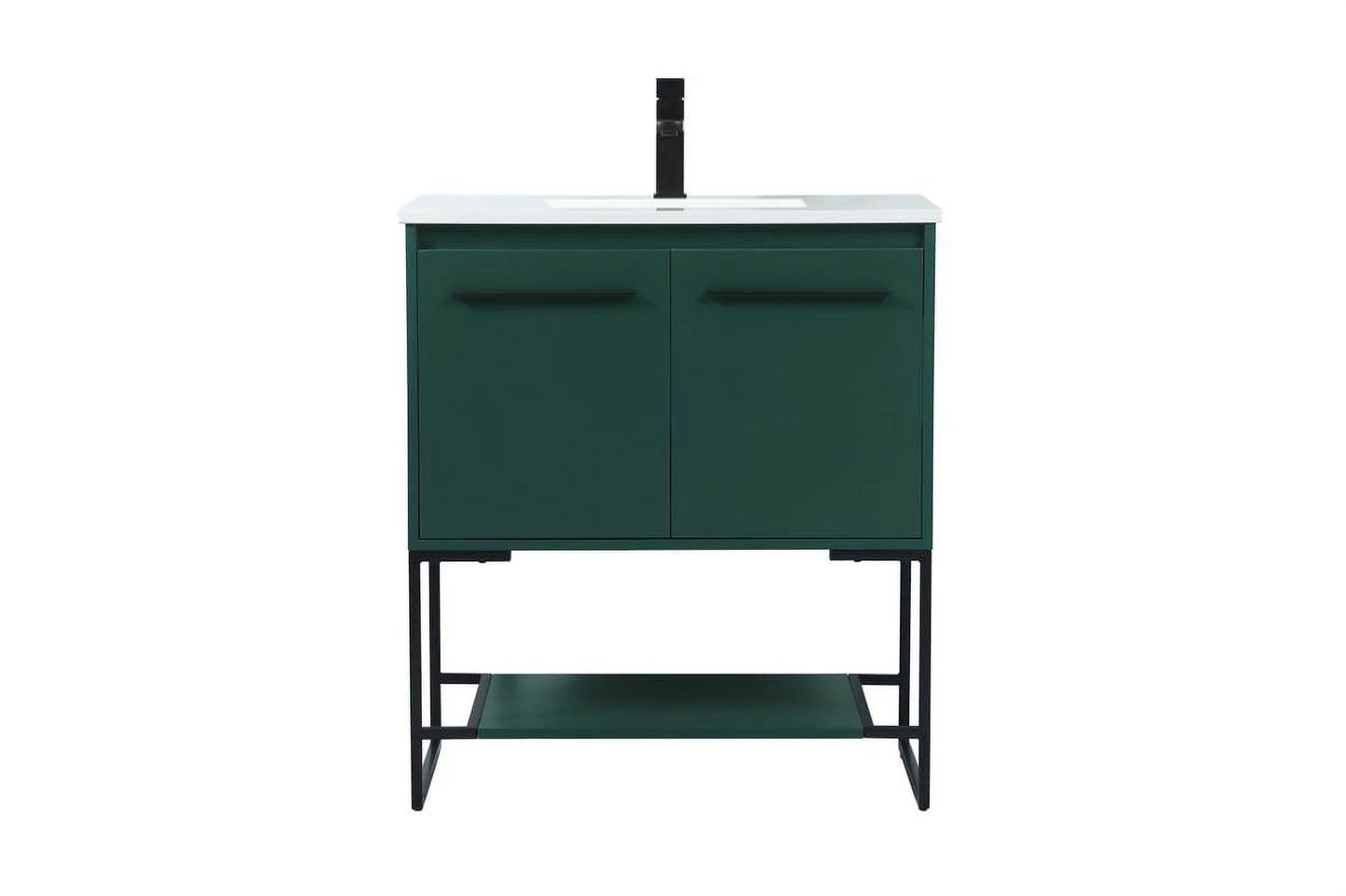 Elegant Lighting Vf42530m Sloane 30" Free Standing Single Basin Vanity Set - Green