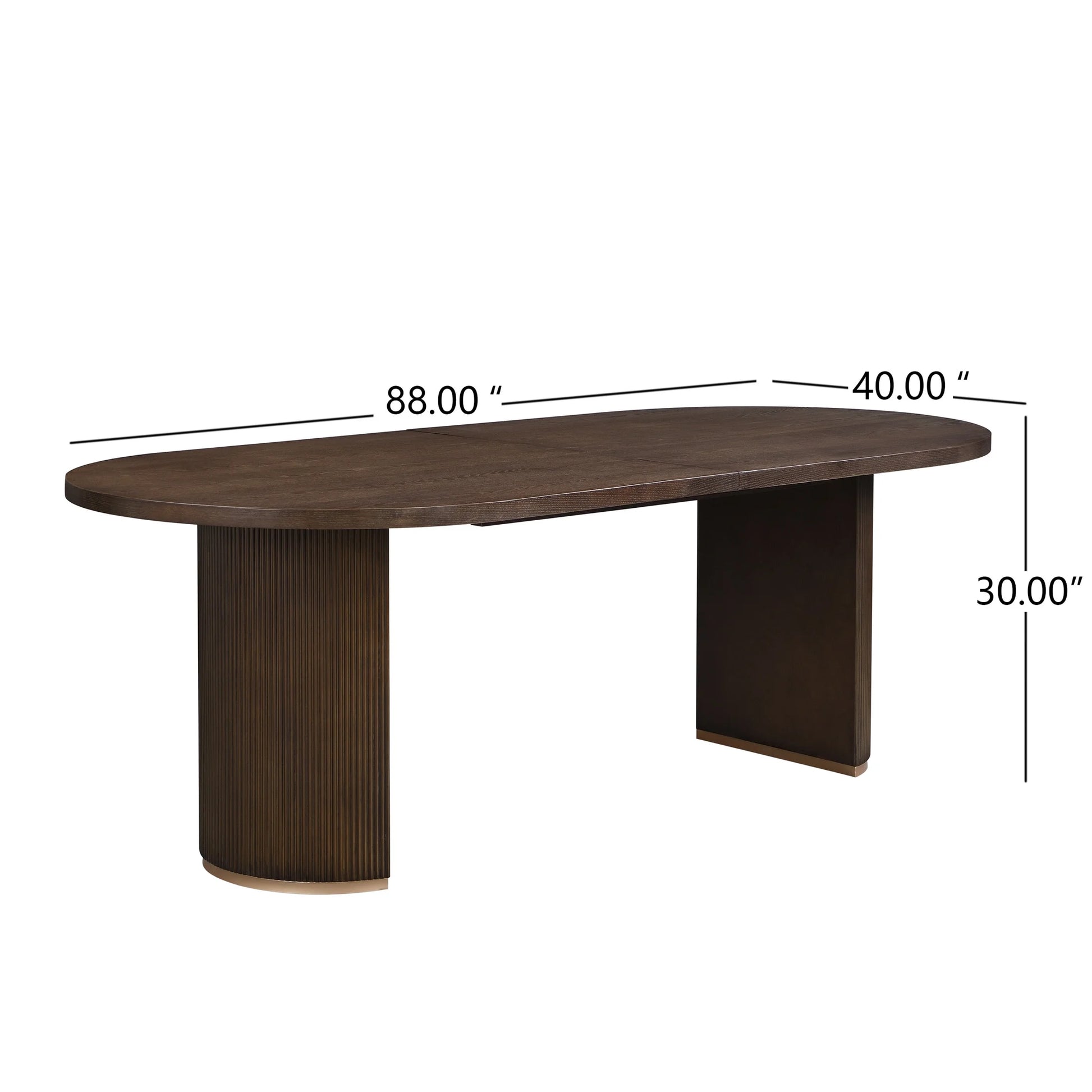 Christopher Knight Home Minimalist 88? Oval Dining Table for 4-6, Espresso