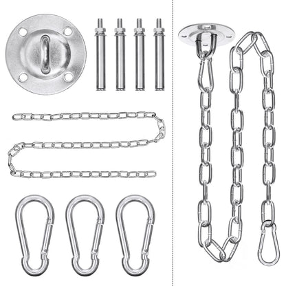 Garpans Hammock Chair Mounting Hardware Hanging Kit Ceiling Suspension Hammock Hook Kit Heavy Duty for Indoor Outdoor Yoga Gym Swing Chair Max 550 Lbs