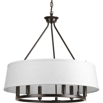 P4618-09-Progress Lighting-Cherish - Chandeliers Light - 6 Light in Coastal style - 24 Inches wide by 22.38 Inches high-Brushed Nickel Finish