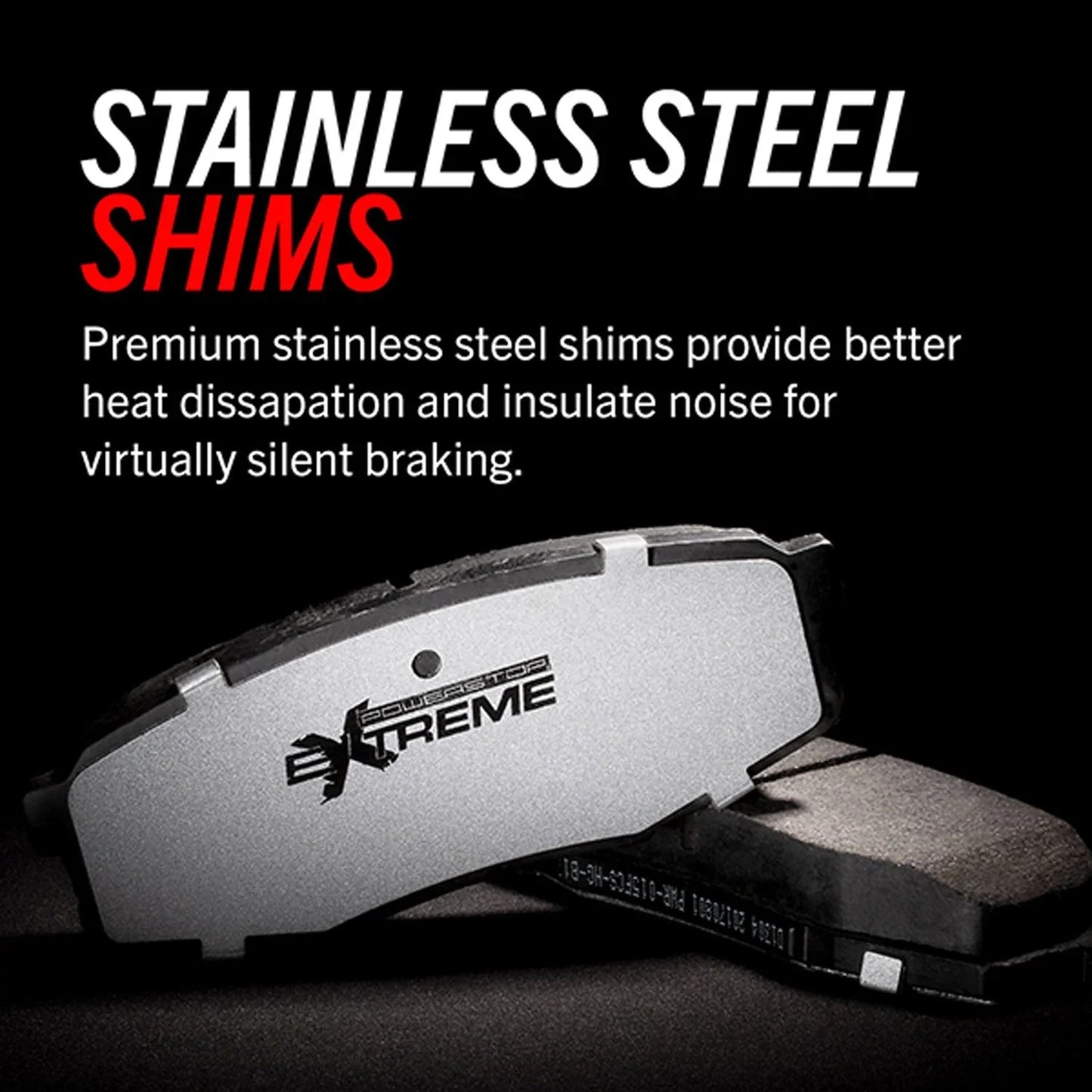 Power Stop Front Z36 Truck and Tow Carbon-Fiber Ceramic Brake Pads with Hardware Z36-2436