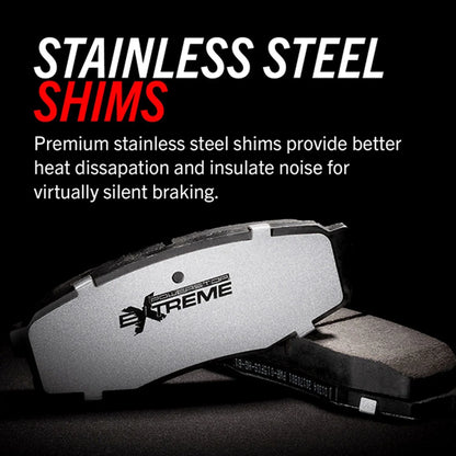 Power Stop Front Z36 Truck and Tow Carbon-Fiber Ceramic Brake Pads with Hardware Z36-2436
