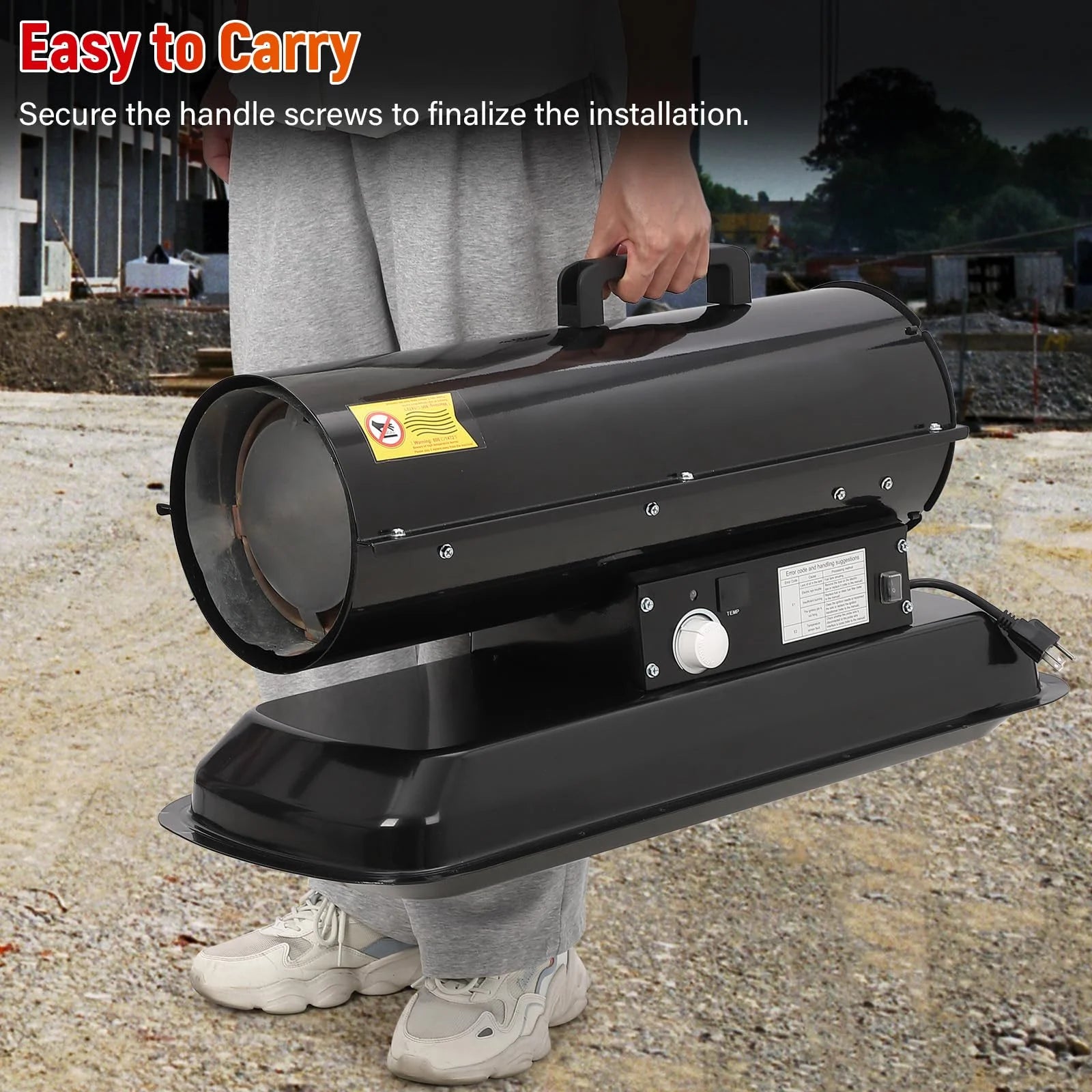 Towallmark Space Heater,80,000 BTU Forced Air Diesel Heater & Kerosene Heater, Space Heaters for Indoor Use,Christmas Gifts