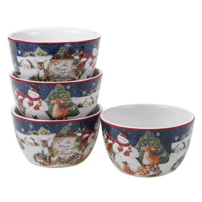 Certified International Magic Of Christmas Snowman 16-piece Dinnerware Set, Service for 4