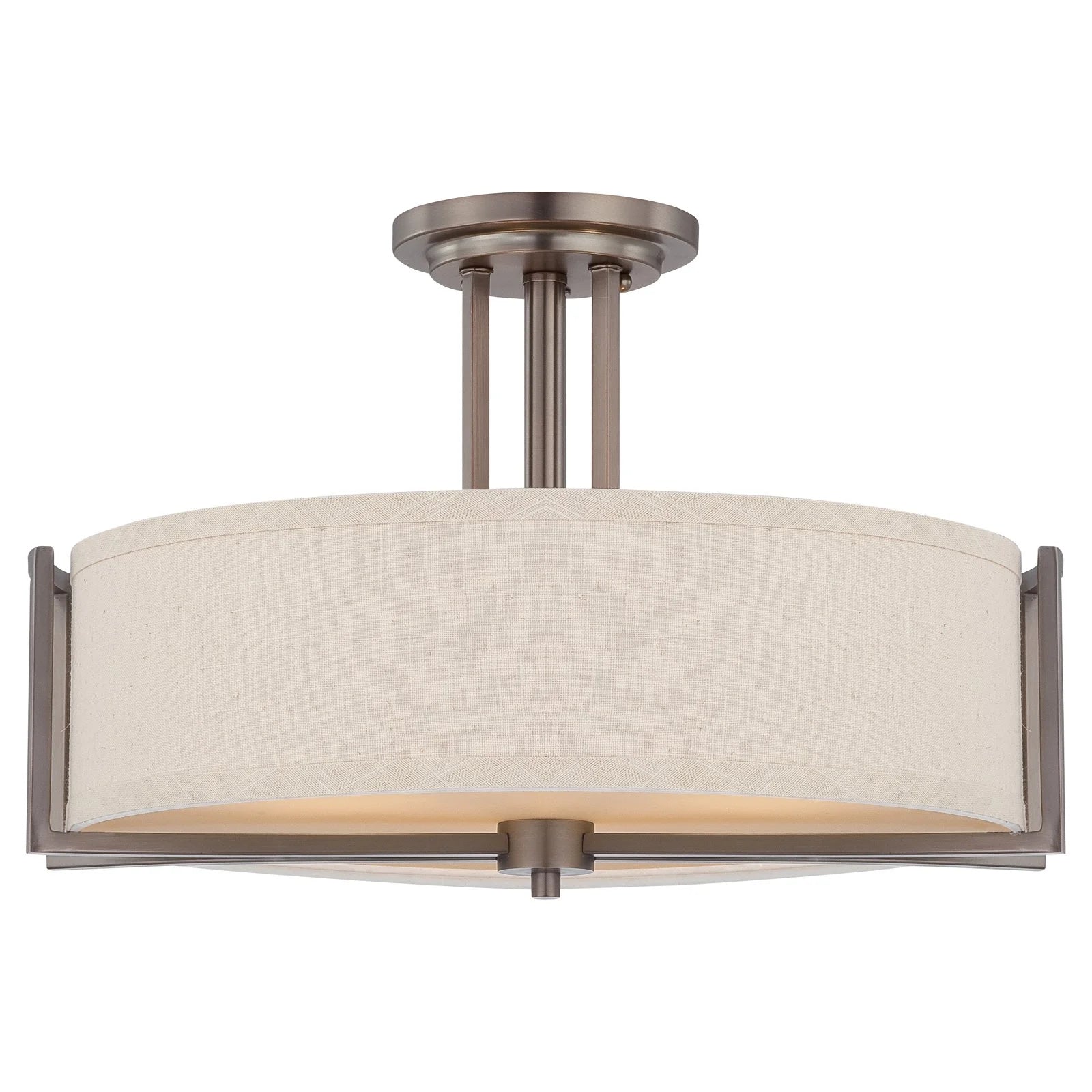 Nuvo Lighting - Gemini-Three Light Semi-Flush Mount-18.38 Inches Wide by 12.25