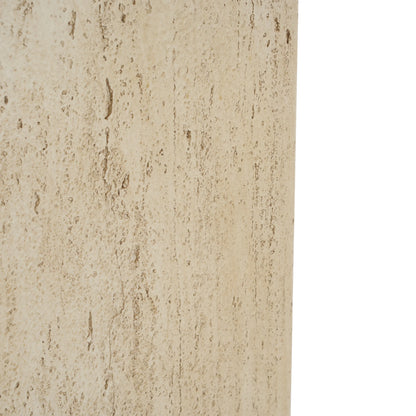 Christopher Knight Home Minimalist 27" H MGO Plant Box, Square Design, Indoor/Outdoor, Travertine Beige