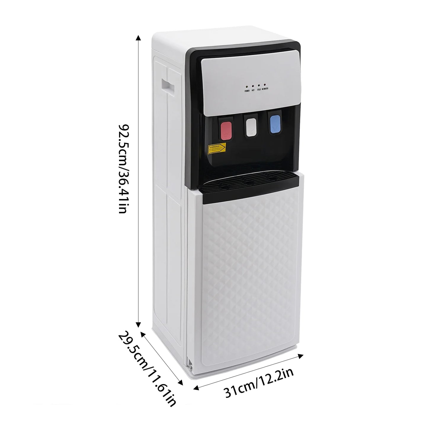 Wildnix Bottom Loading Water Dispenser with Hot and Cold Water, Energy-Saving, 500W Heating, 90W Cooling, Stylish Design for Home and Office