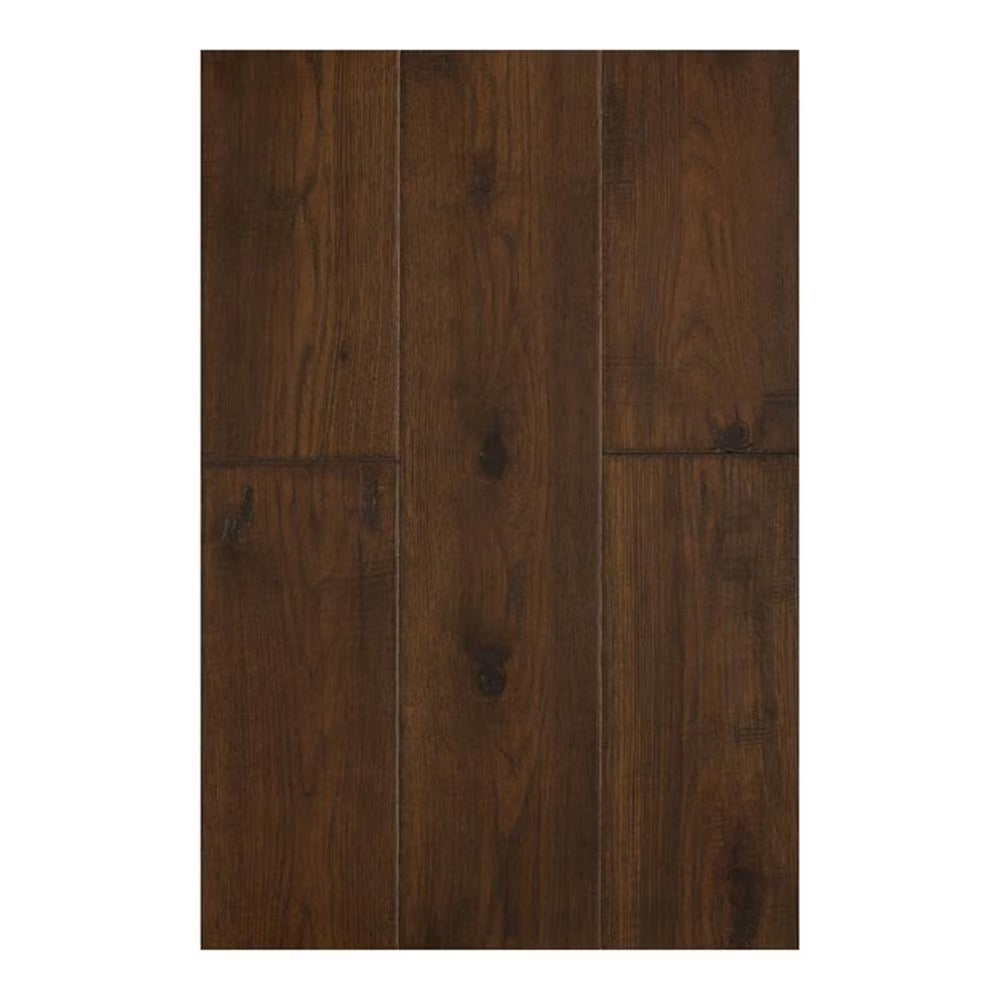 East West Furniture SP-7HH05 Sango Premier Engineered Wood Flooring - European Oak - 1/2 in x 7 in x Random Length Handscraped, 26.24 sqft/box, Shadow Grey