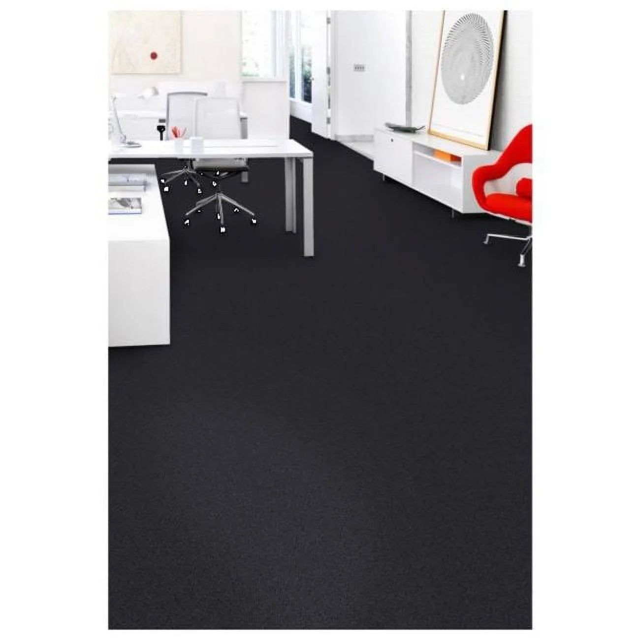 Mohawk Advance 24" x 24" Carpet Tile with Colorstrand Nylon Fiber in Deep Water (96 sq ft per carton)