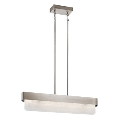 44160NBRLED-Kichler Lighting-Serene - 64W 2 LED Linear Chandelier In Contemporary Style-7.25 Inches Tall and 6 Inches Wide