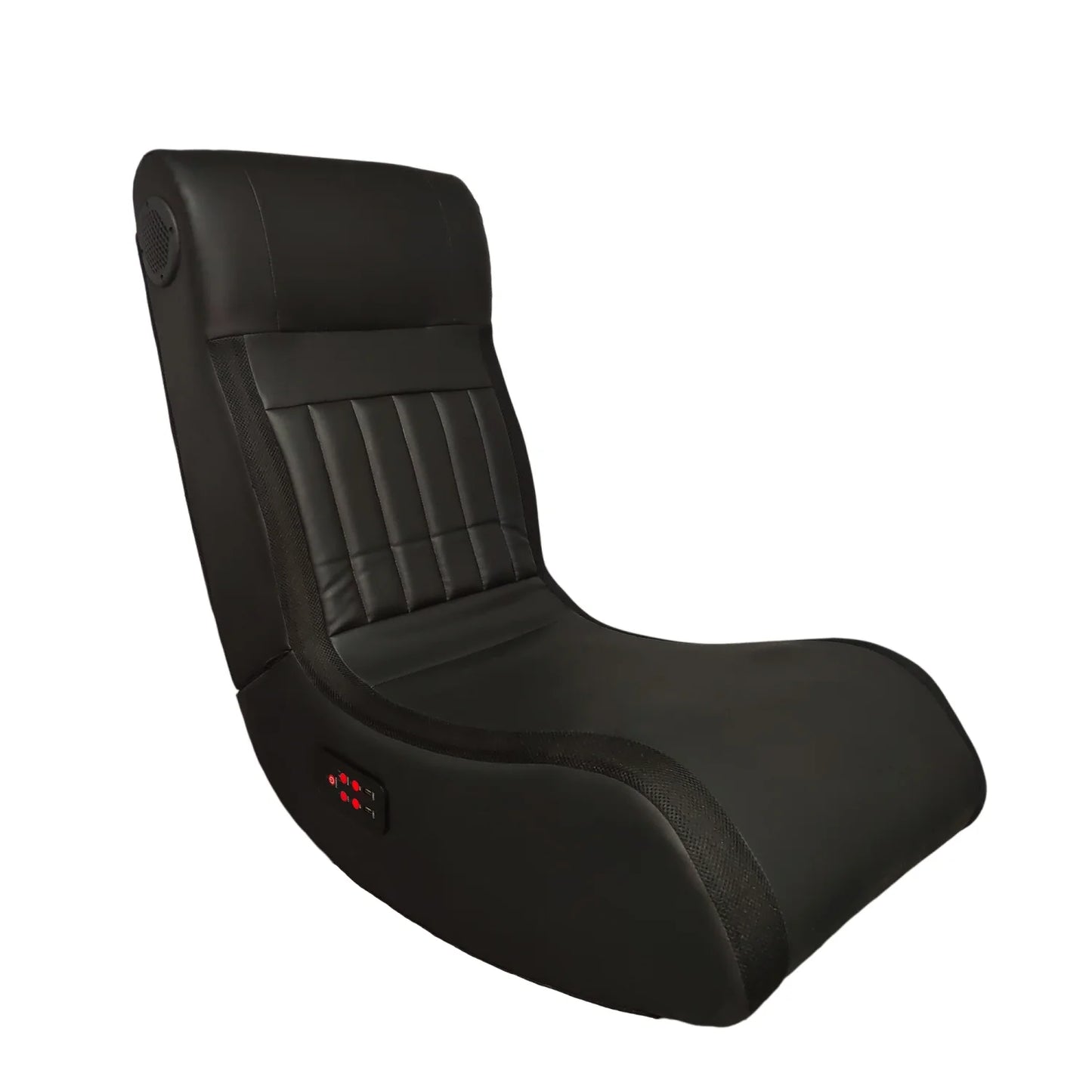 Folding Gaming Chair with Metal Speakers, RGB Lighting, Bluetooth, Vibration Massage & USB Port