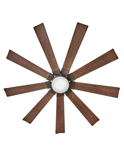 Hinkley Lighting - Turbine - 9 Blade Ceiling Fan with Light Kit In Modern and