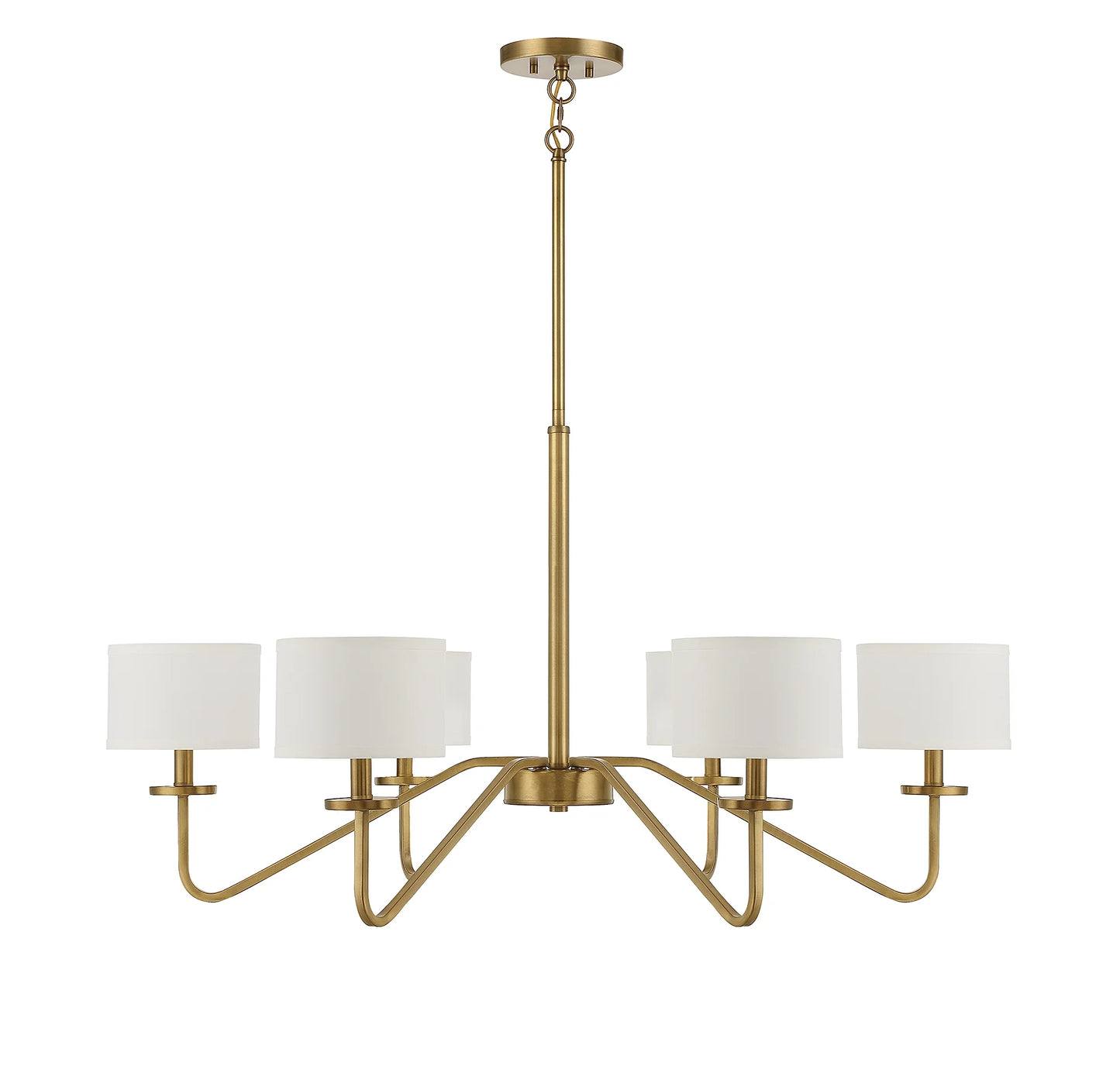 Trade Winds Lighting 6-Light Chandelier In Matte Black