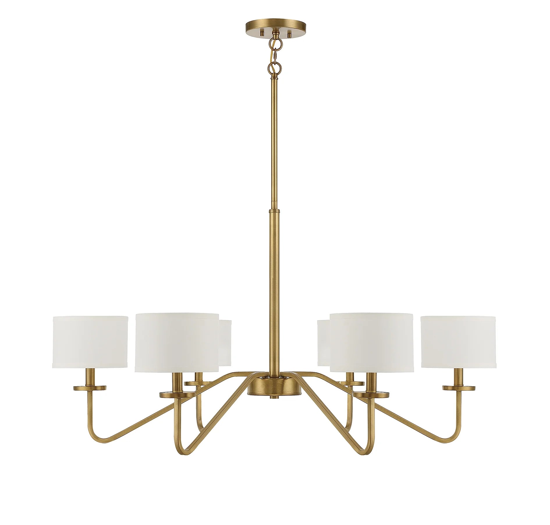Trade Winds Lighting 6-Light Chandelier In Matte Black