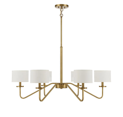 Trade Winds Lighting 6-Light Chandelier In Matte Black