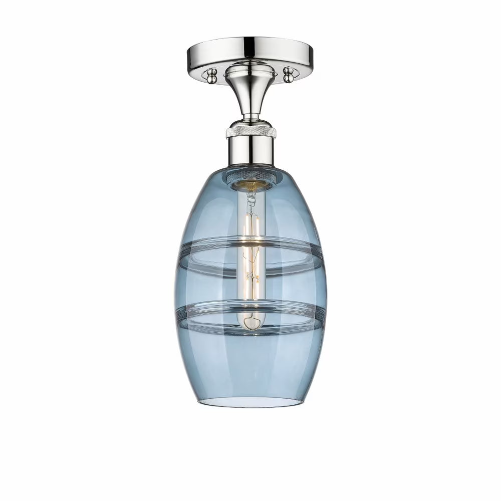 Innovations Lighting - Vaz - 1 Light Semi-Flush Mount In Industrial Style-8.25