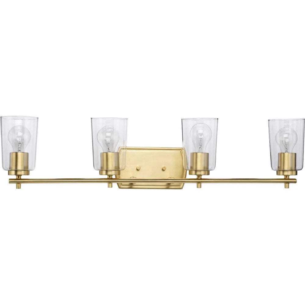 P300157-009-Progress Lighting-Adley - 4 Light - Cylinder Shade in New Traditional and Transitional and Traditional style - 32 Inches wide by 7.63