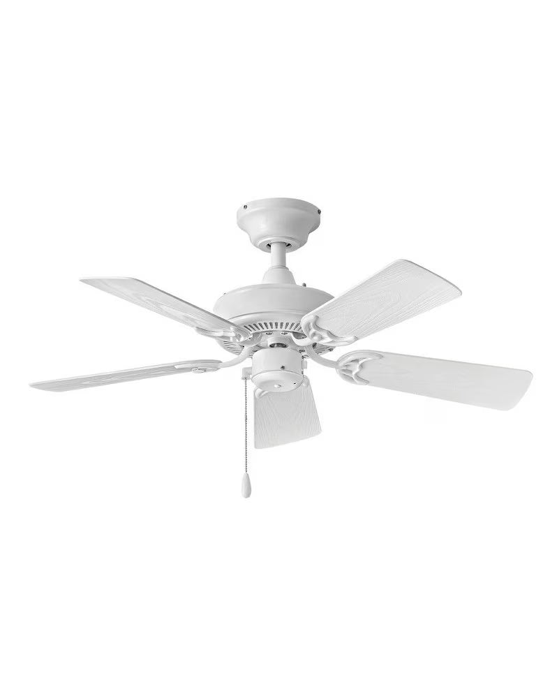 Hinkley Lighting Cabana 36" White Downrod Indoor/Outdoor Blades Ceiling Fan