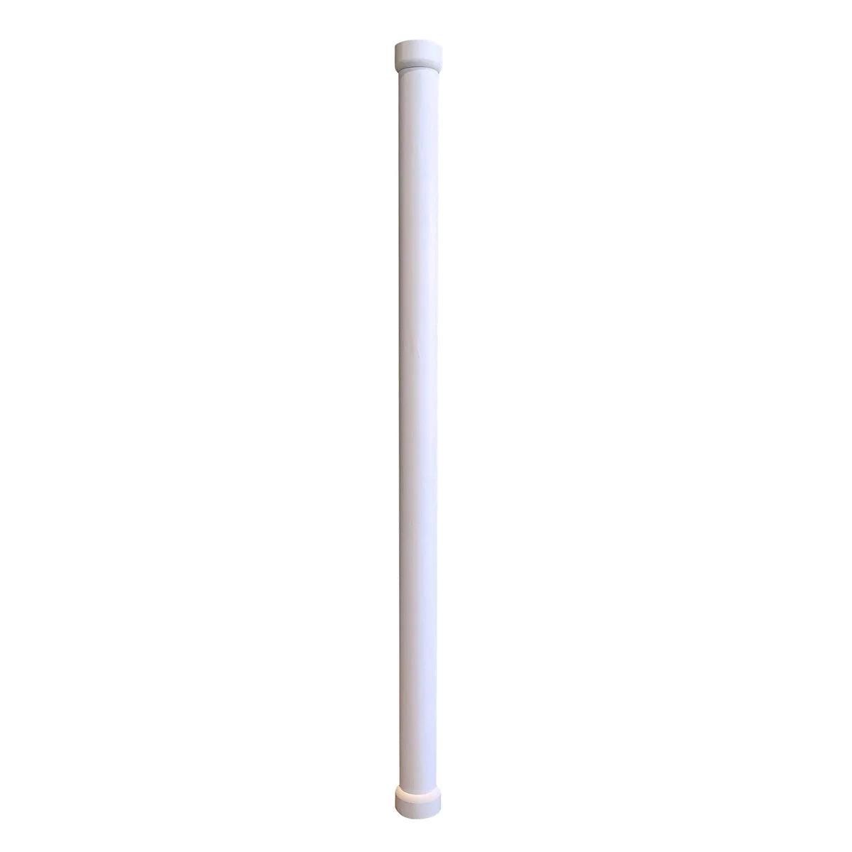 5" x 94" PVC Lally Column Cover with Standard Cap & Base (Wraps round columns up to 4" in diameter)