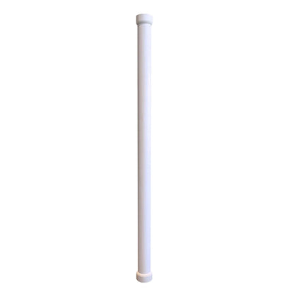 5" x 94" PVC Lally Column Cover with Standard Cap & Base (Wraps round columns up to 4" in diameter)