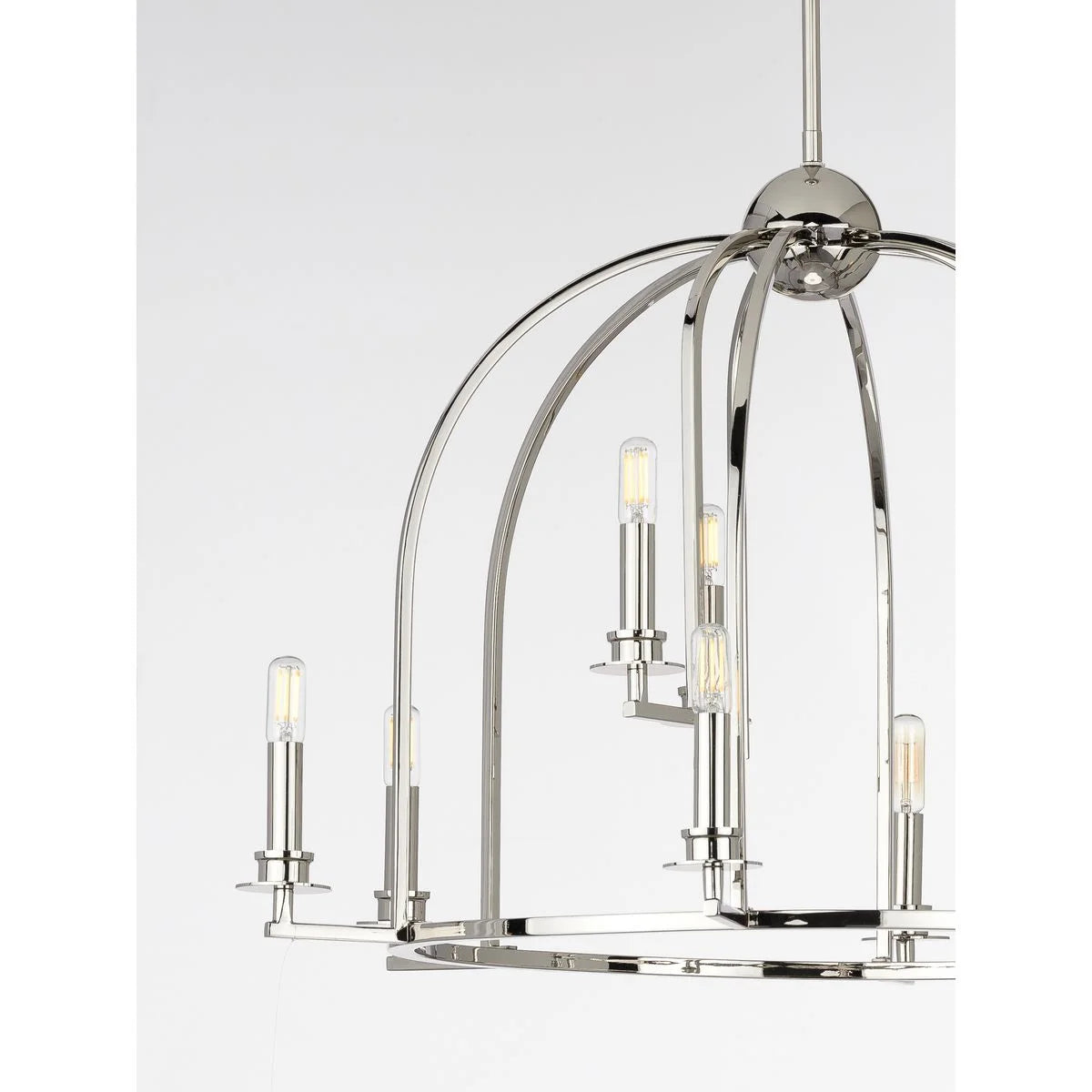 P400187-031-Progress Lighting-Seneca - Chandeliers Light - 9 Light in Farmhouse style - 30 Inches wide by 20.88 Inches high-Black Finish