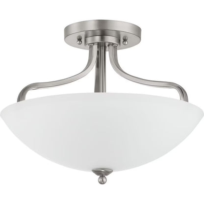 Progress Lighting - Three Light Semi-Flush Convertible - Close-to-Ceiling -