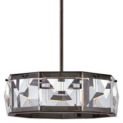 32W Led Medium Convertible Semi-Flush Mount In Glam Style-11 Inches Tall And 19.5 Inches Wide Hinkley Lighting Fr30103bx