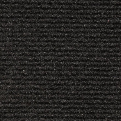 House Home & More Black 6' x 10' Indoor/Outdoor Ribbed Carpet Roll for Boat, Basement, or Garage