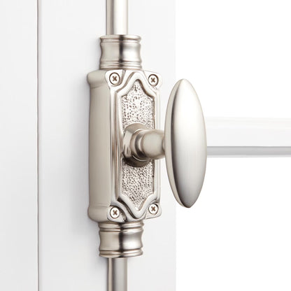 Signature Hardware 942121 Stepney Solid Brass Cremone Bolt For 9 Inch Doors - Brass