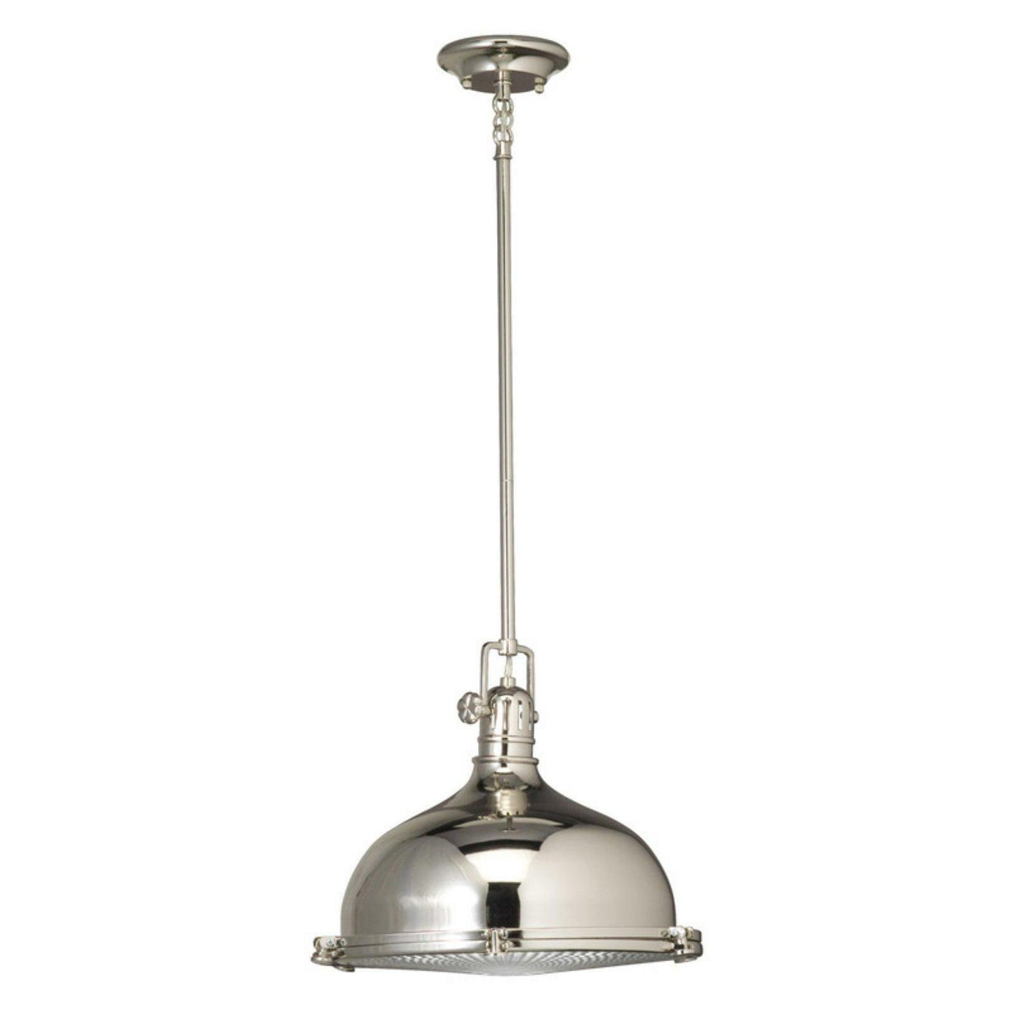 2666PN-Kichler Lighting-1 light Pendant - with Vintage Industrial inspirations - 12 inches tall by 13.25 inches wide-Polished Nickel Finish