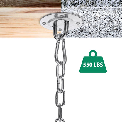 Garpans Hammock Chair Mounting Hardware Hanging Kit Ceiling Suspension Hammock Hook Kit Heavy Duty for Indoor Outdoor Yoga Gym Swing Chair Max 550 Lbs