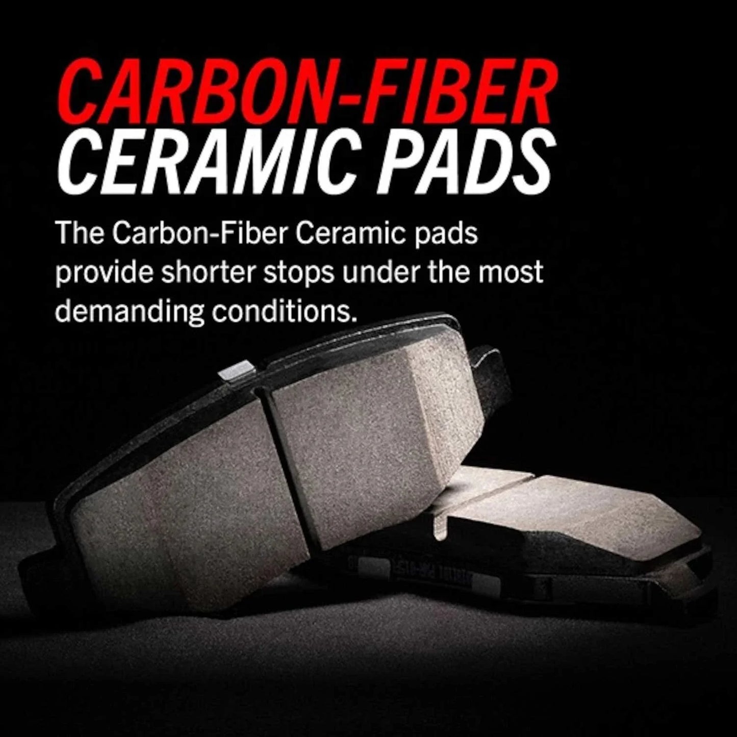 Power Stop Front Z26 Street Warrior Carbon-Fiber Ceramic Brake Pads with Hardware Z26-2195