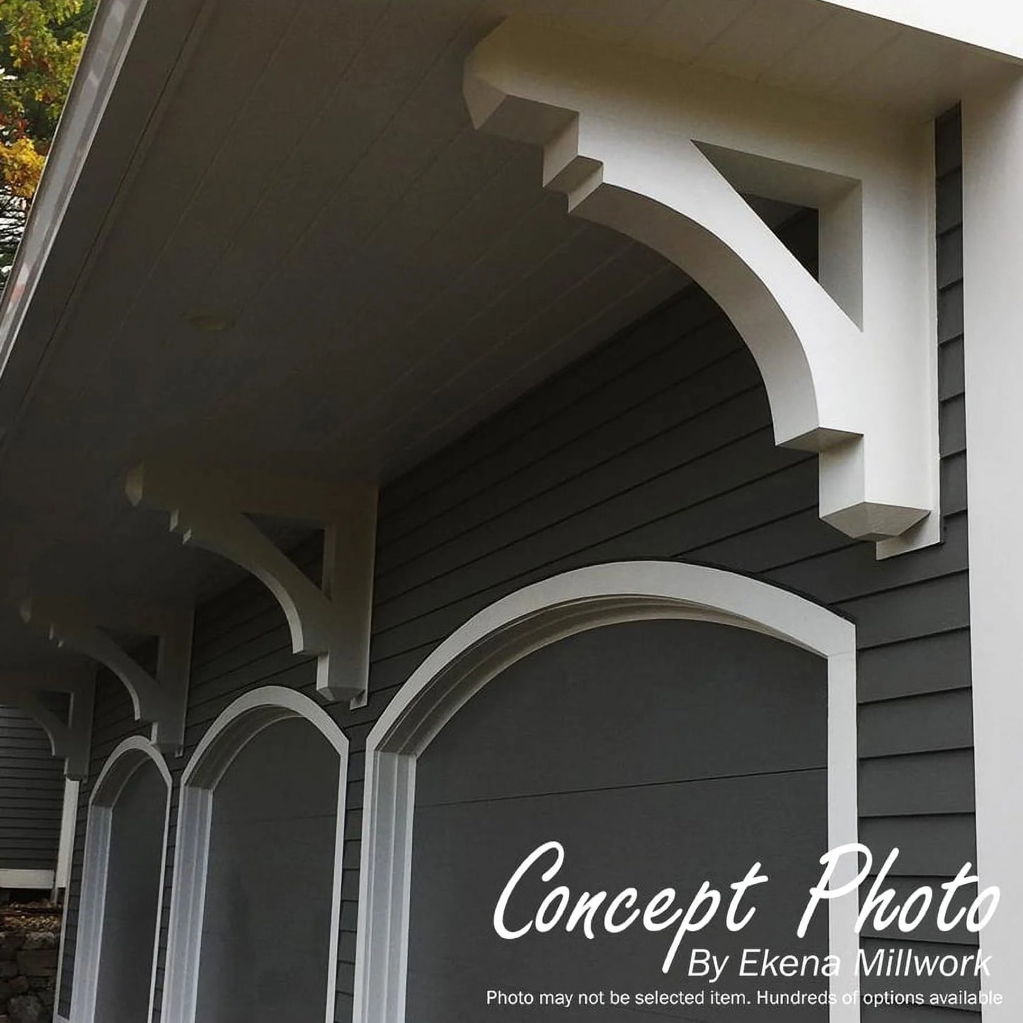 Ekena Millwork 3 1/2"W x 22"D x 30"H Merced Craftsman Smooth Bracket, Douglas Fir