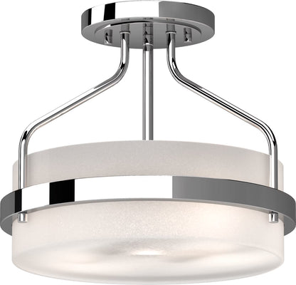 Volume Lighting 4743 Emery 2 Light 13" Wide Semi-Flush Ceiling Fixture - MultiColor