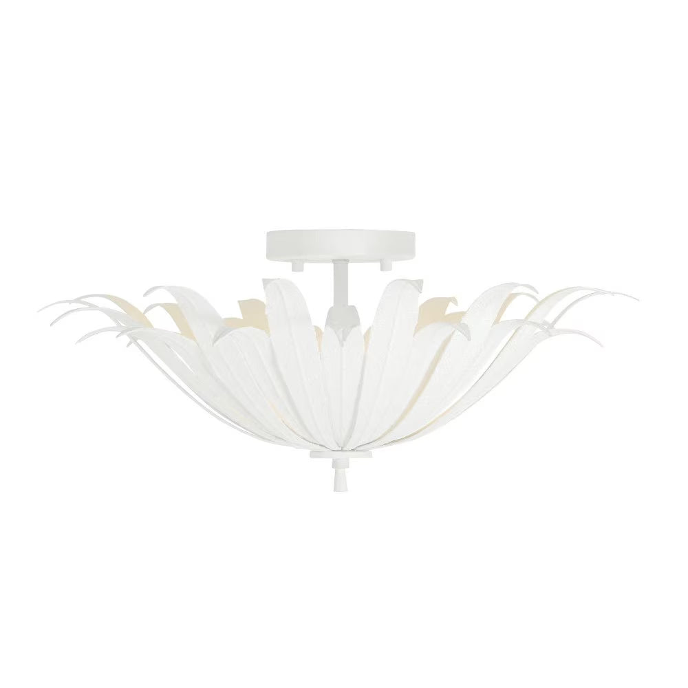 Capital Lighting - Eden - 3 Light Semi-Flush Mount In Bohemian Style-8.5 Inches