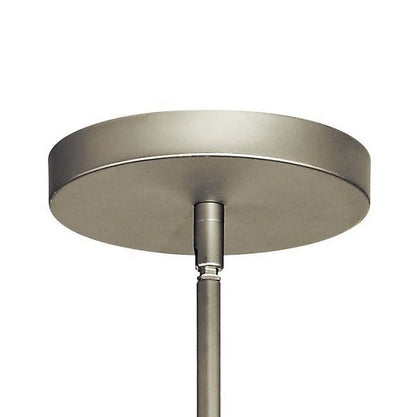42297SNLED-Kichler Lighting-Mercel - Pendant 3 Light White Linen Fabric - with Transitional inspirations - 18.5 inches tall by 18.5 inches wide-Satin