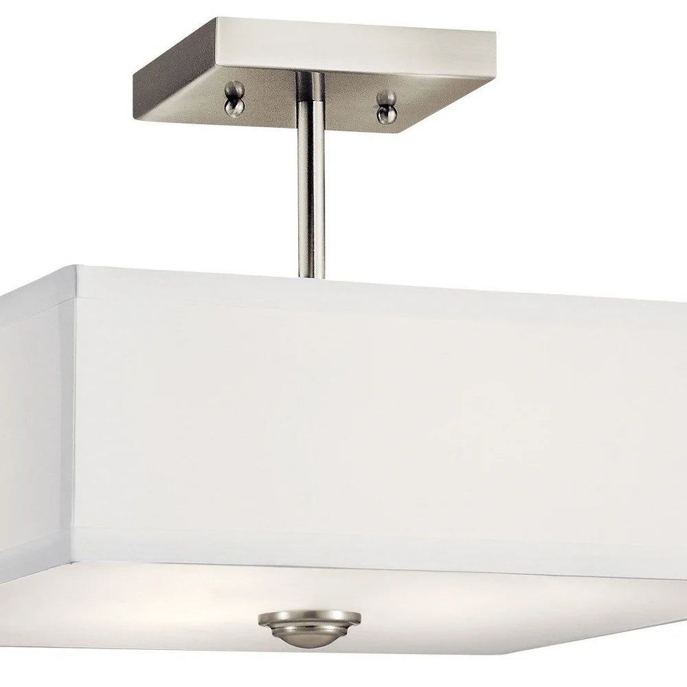 43691BK-Kichler Lighting-Shailene - 3 Light Semi-Flush Mount - 14 inches wide-Black Finish