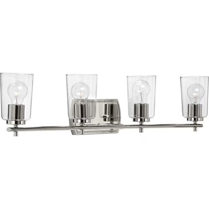 P300157-009-Progress Lighting-Adley - 4 Light - Cylinder Shade in New Traditional and Transitional and Traditional style - 32 Inches wide by 7.63