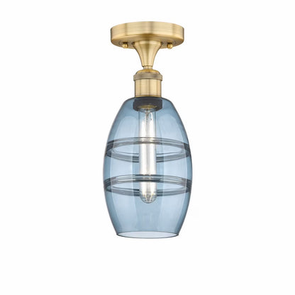 Innovations Lighting - Vaz - 1 Light Semi-Flush Mount In Industrial Style-8.25