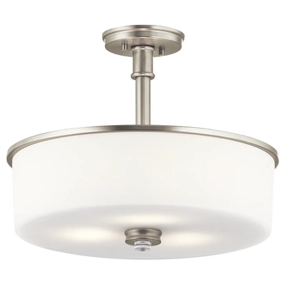 43925OZ-Kichler Lighting-Joelson - 3 Light Semi-Flush Mount - with Transitional inspirations - 16.75 inches tall by 17.75 inches wide-Olde Bronze