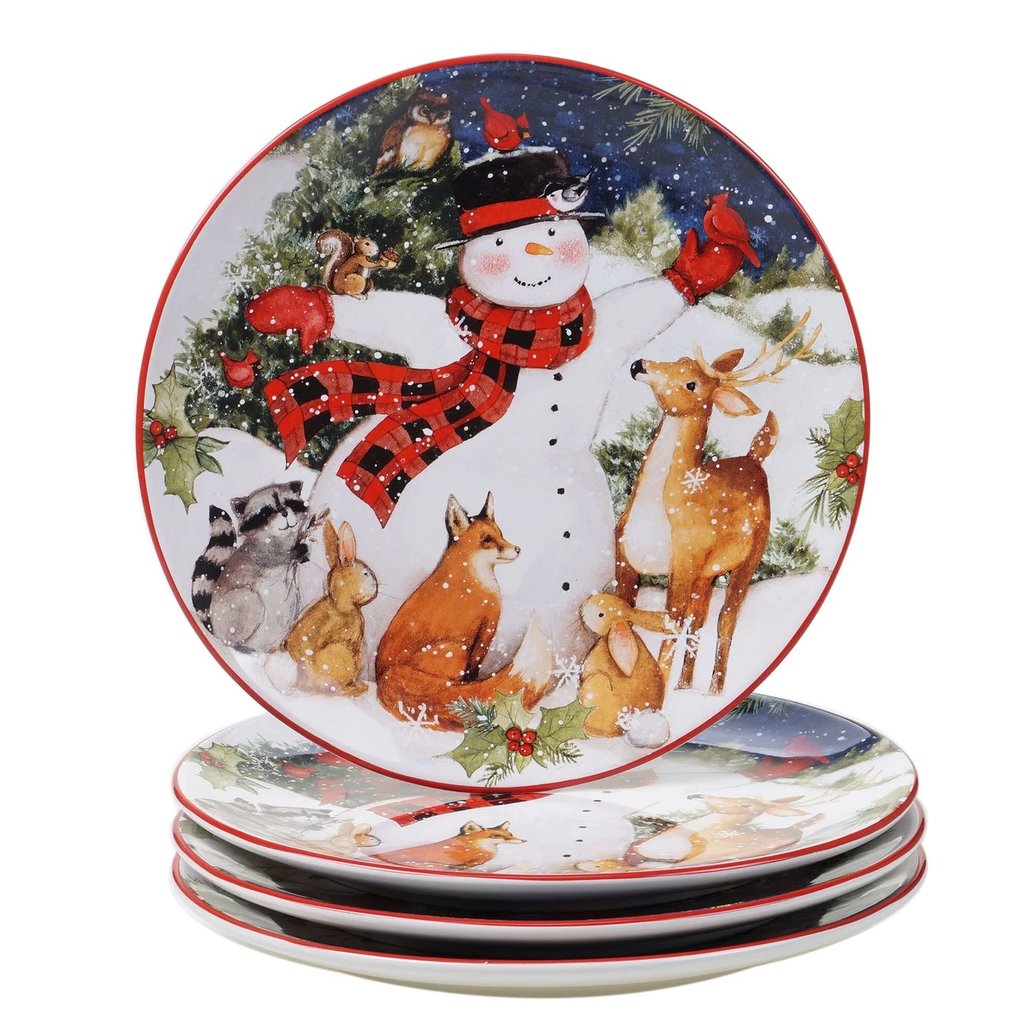 Certified International Magic Of Christmas Snowman 16-piece Dinnerware Set, Service for 4