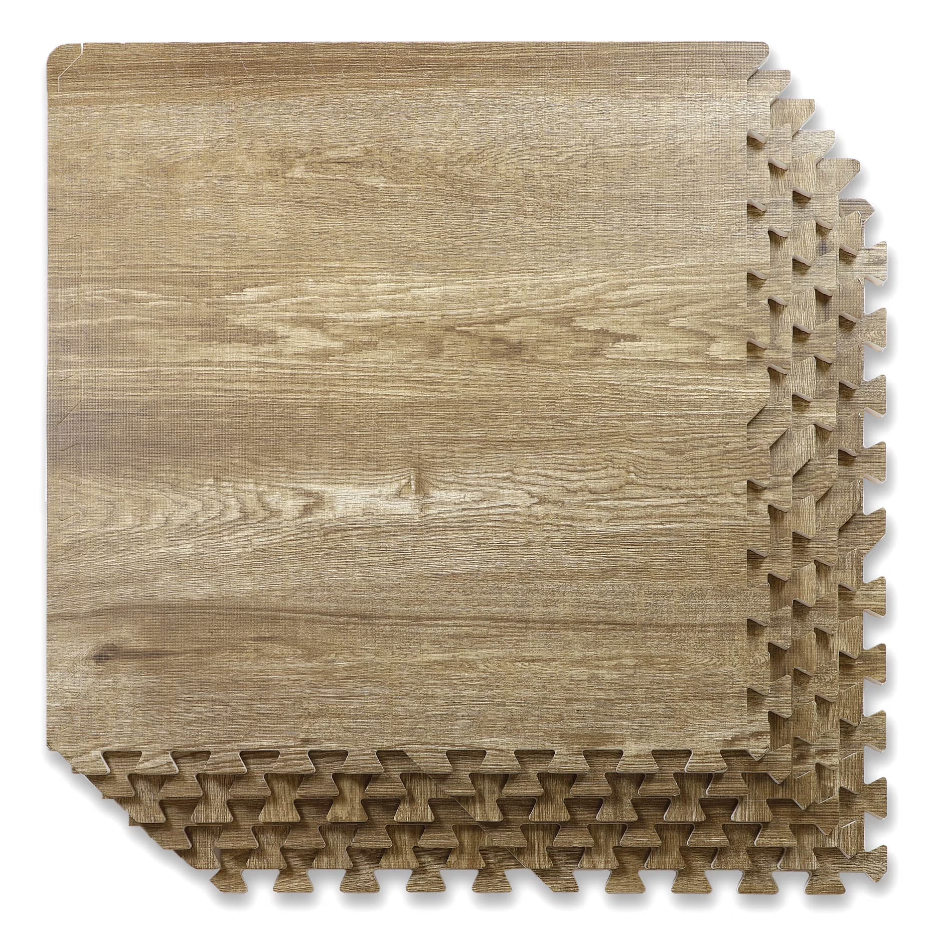 Home Aesthetics 100 Sq. Ft 3/8 Inch Thick Interlocking Foam Mats Flooring,