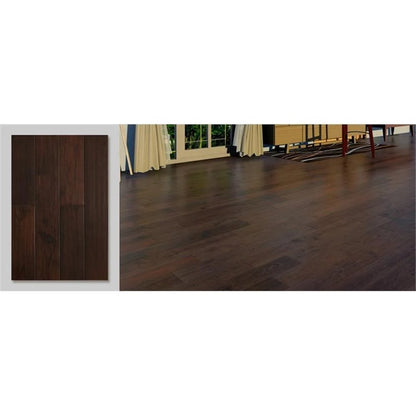 East West Furniture SP-7HH05 Sango Premier Engineered Wood Flooring - European Oak - 1/2 in x 7 in x Random Length Handscraped, 26.24 sqft/box, Shadow Grey