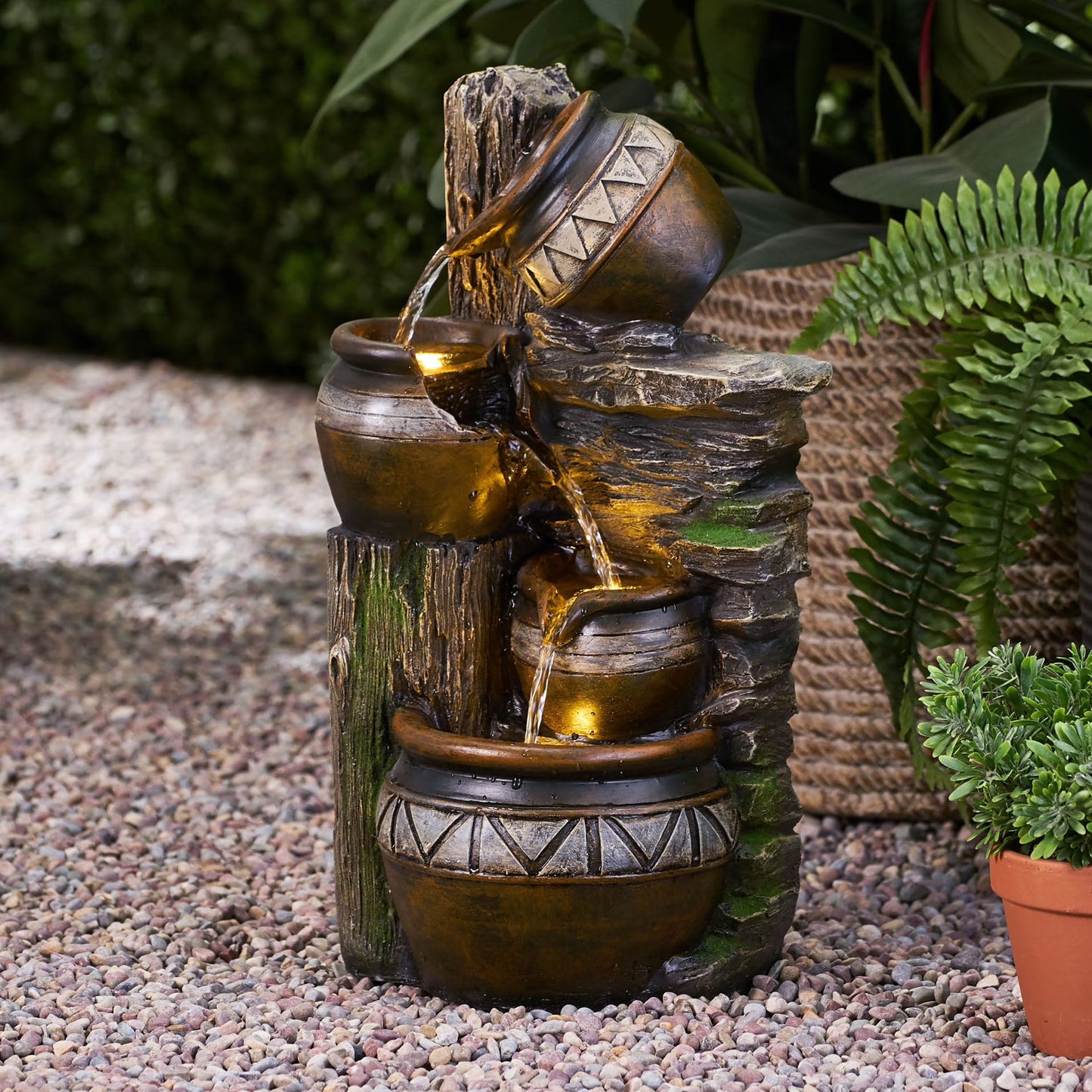 Christopher Knight Home Bartow Outdoor Tier Jar Fountain Outdoor 4 by