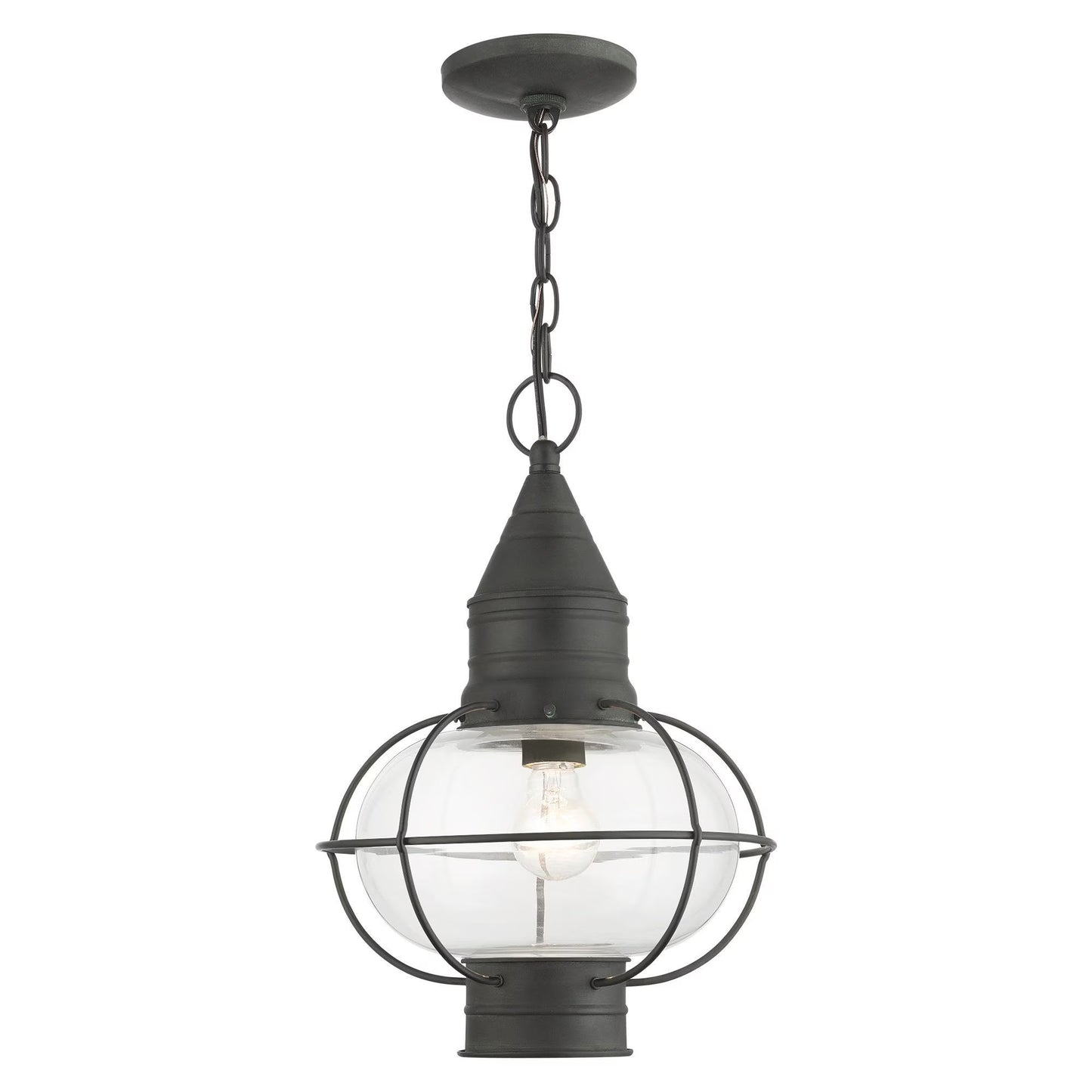 Livex Lighting - Newburyport - 1 Light Outdoor Pendant Lantern in Bohemian Style