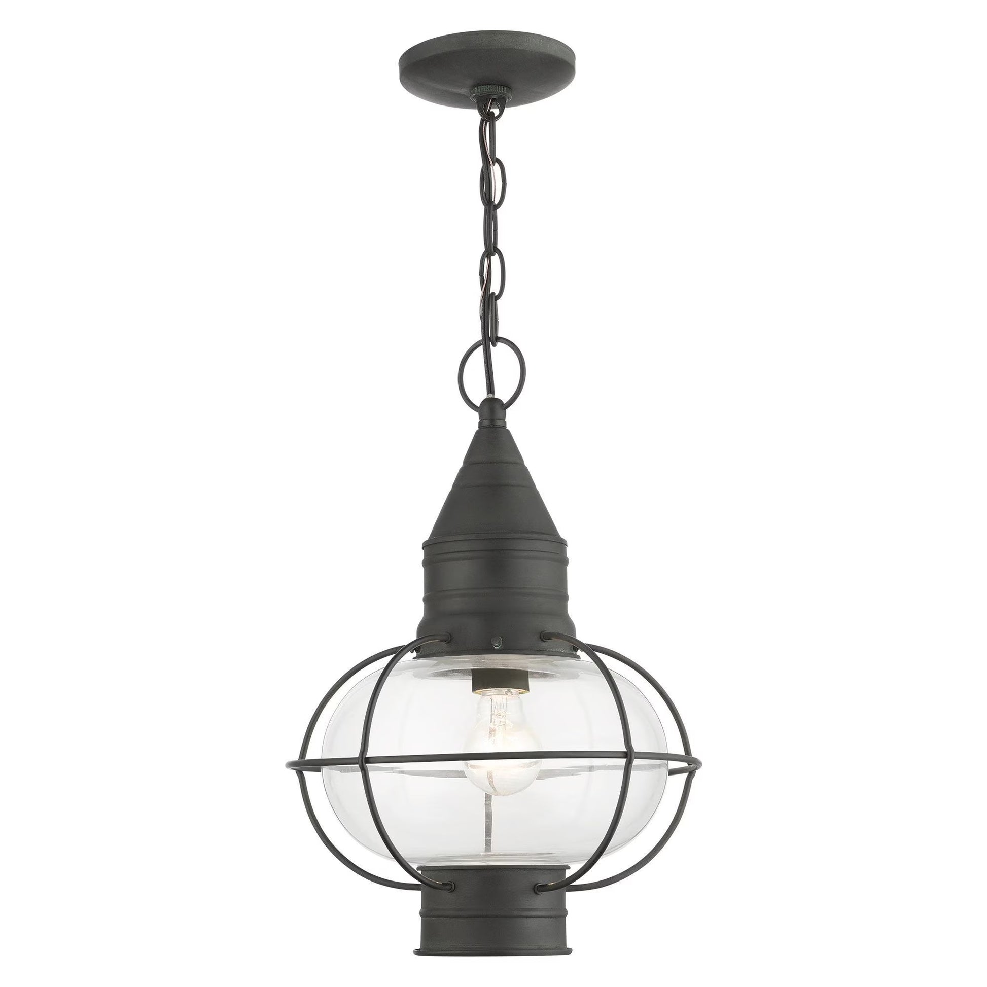 Livex Lighting - Newburyport - 1 Light Outdoor Pendant Lantern in Bohemian Style