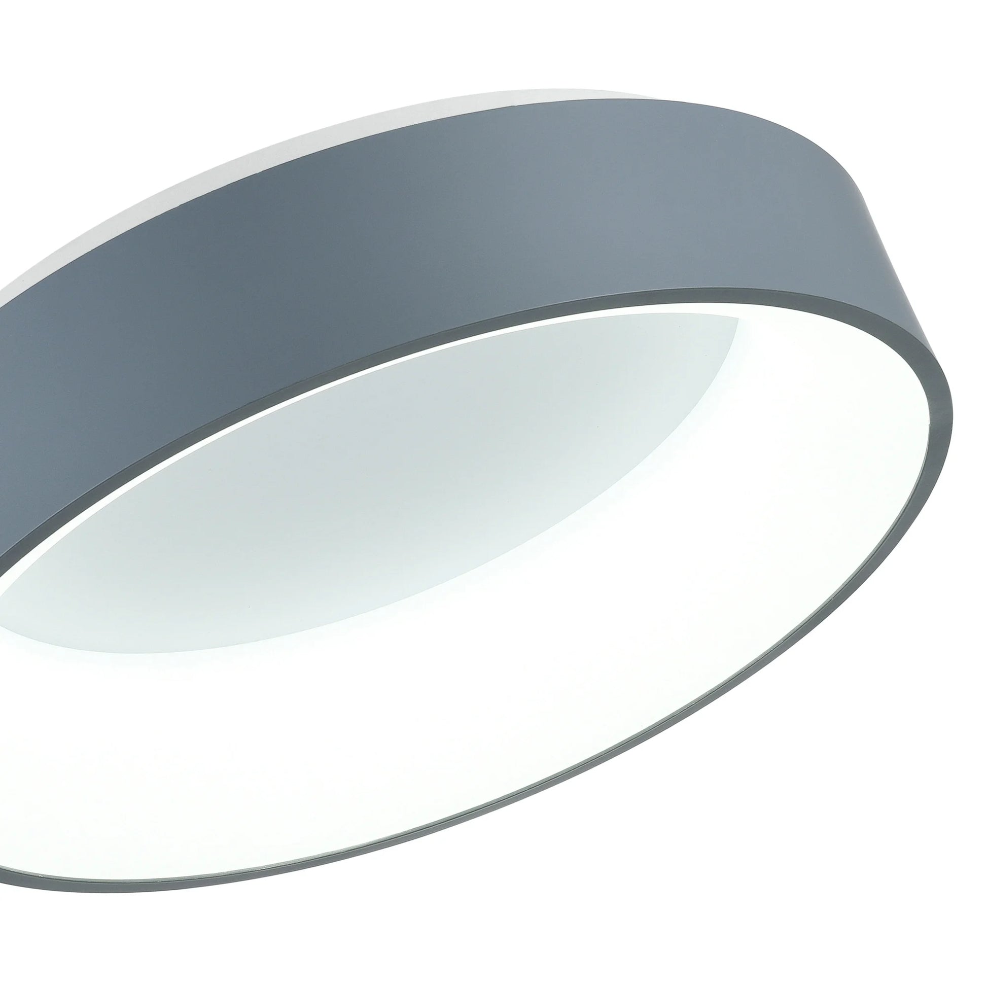 CWI Lighting Arenal Drum Shade Metal LED Flush Mount Light in White