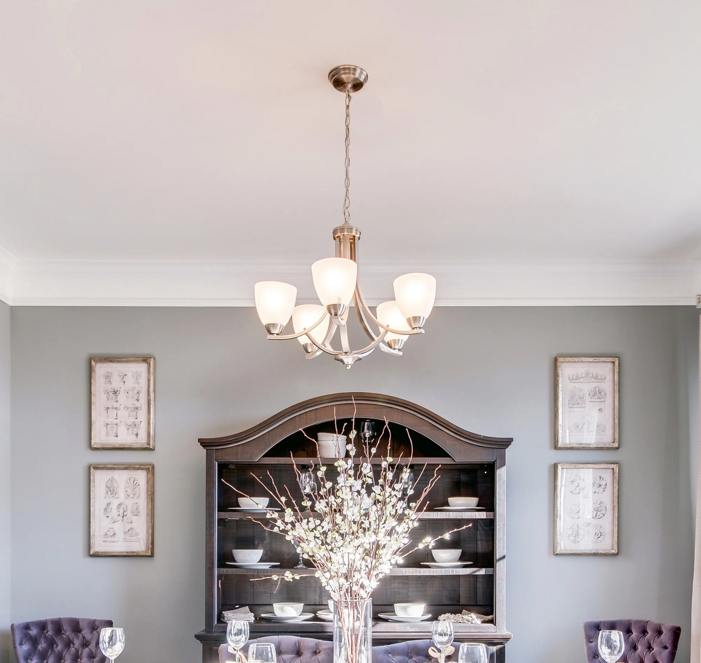 11225FTOI-Maxim Lighting-Axis-Five Light Chandelier in Transitional style-24 Inches wide by 20.5 inches high-Oil Rubbed Bronze Finish -Traditional