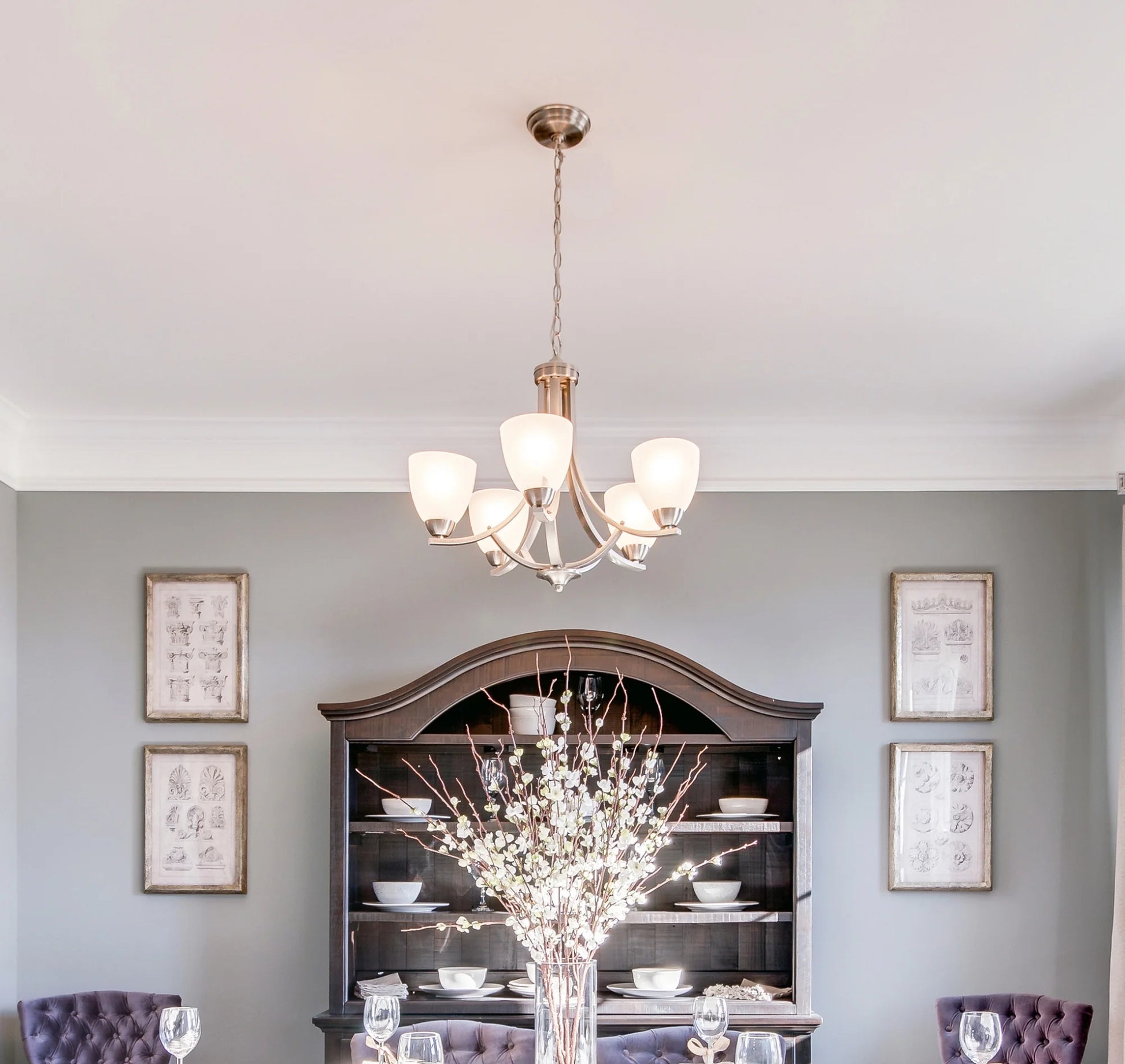 11225FTOI-Maxim Lighting-Axis-Five Light Chandelier in Transitional style-24 Inches wide by 20.5 inches high-Oil Rubbed Bronze Finish -Traditional