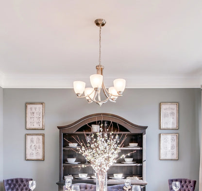 11225FTOI-Maxim Lighting-Axis-Five Light Chandelier in Transitional style-24 Inches wide by 20.5 inches high-Oil Rubbed Bronze Finish -Traditional